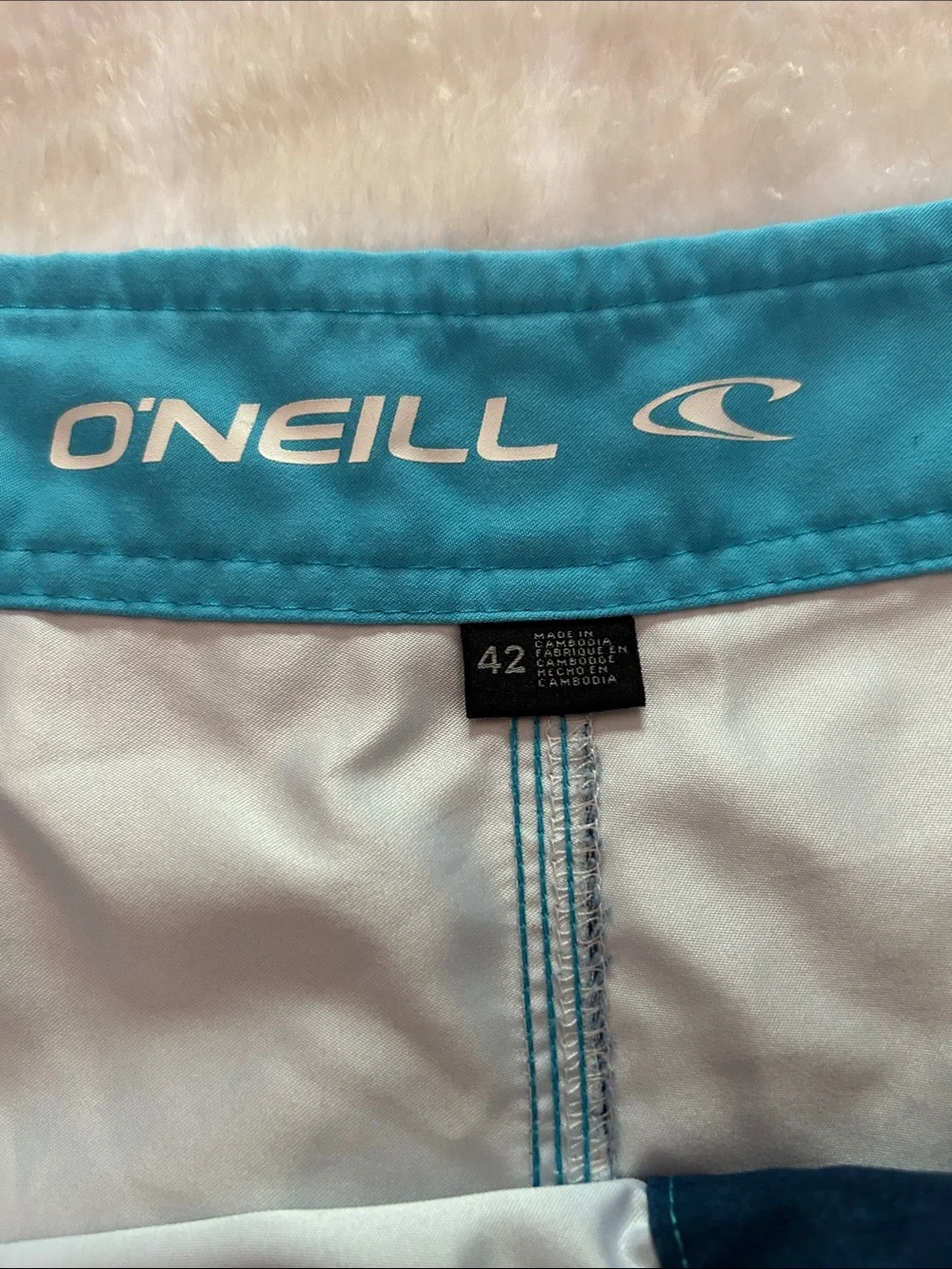 O'Neill Men’s Santa Cruz Stripe Boardshorts Size 42W, 11 inseam